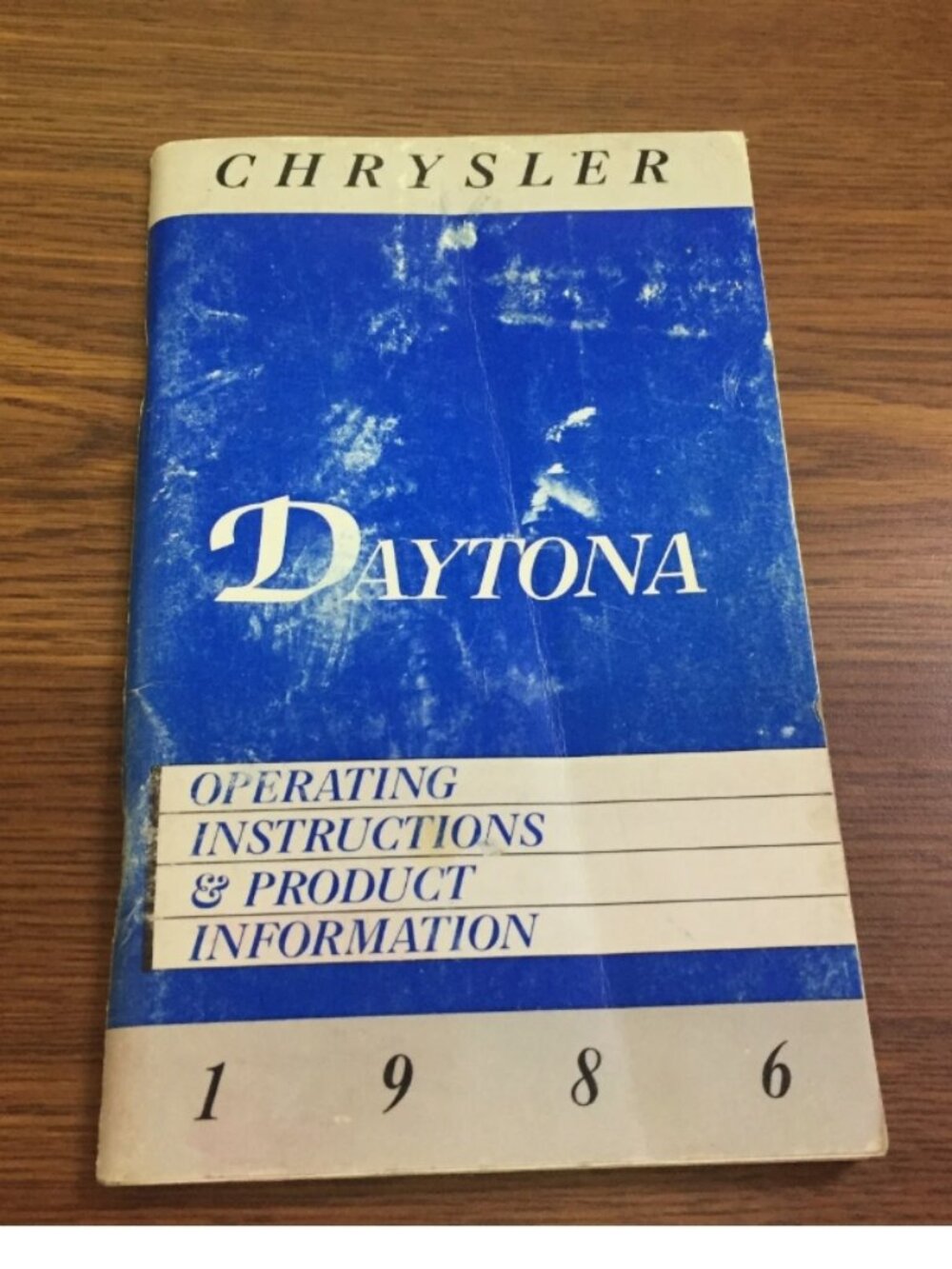 1986 Chrysler Daytona Owner's Manual